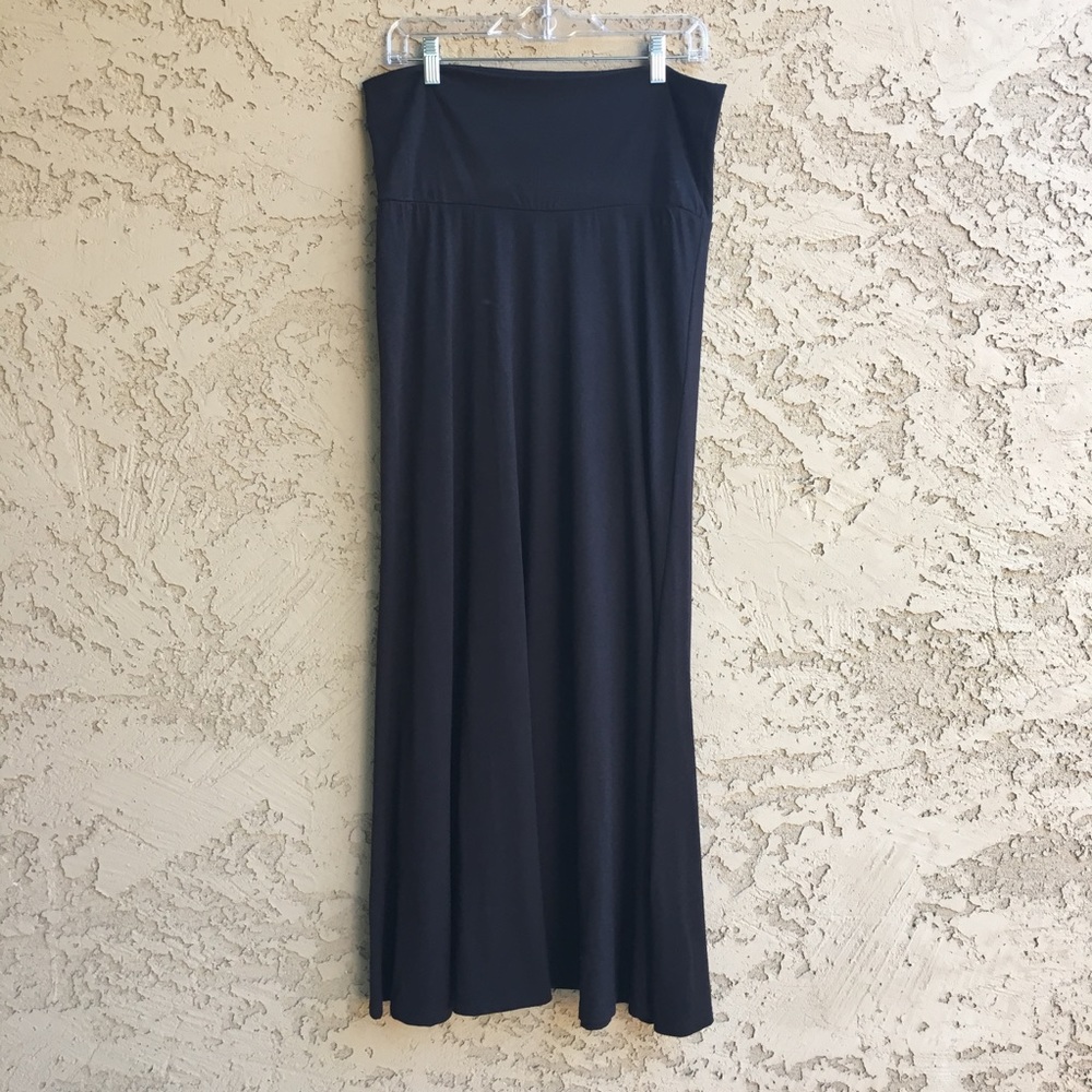 XHILERATION Maxi Skirt Long Ankle Length Black L